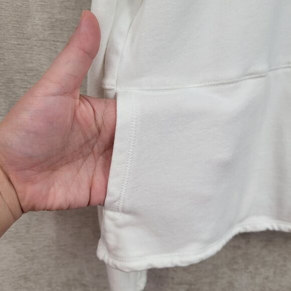 Fresh Produce White Cropped Pants and Matching Jacket Leisure Set Cotton - Picture 9 of 14